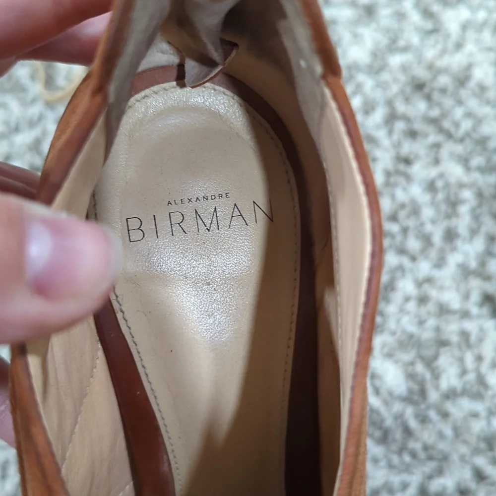 Alexandre Birman 37 1/2 Camel Suede 4